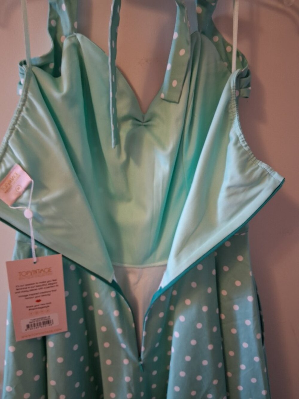 Mint Dot Swing Dress, M, NWT - Picture 7 of 10